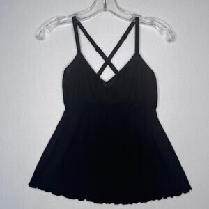 Vintage Y2K BabyStyle Maternity Cami Top NWT Petite Small Black